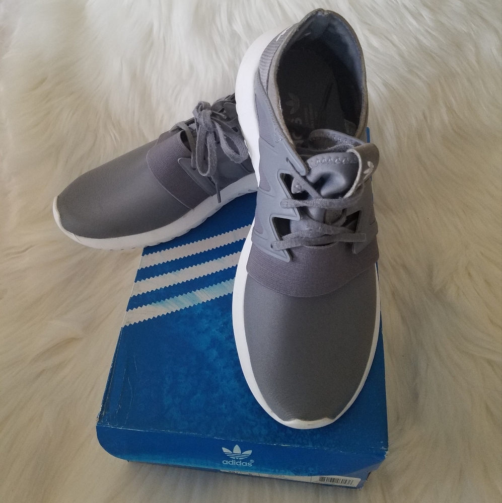 Women's Adidas Tubular Viral Gray Sneakers 7.5